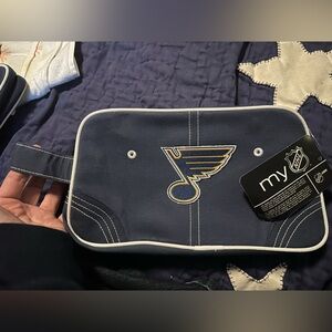 St Louis Blues Profanity by Little Earth Blue Toiletry Bag